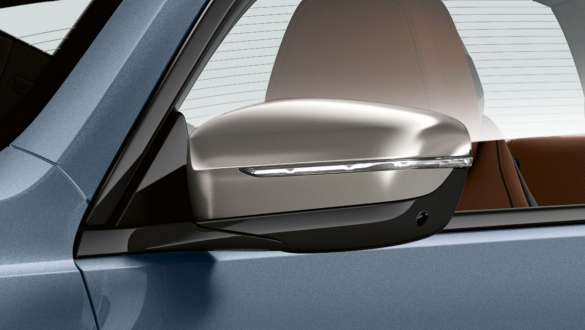 Mirror caps. BMW 8 Series Coupé, Galvanic Cerium Grey, mirror caps.