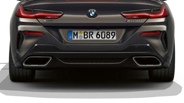 M Sport exhaust system. BMW M850i xDrive Convertible with M Sport exhaust system.