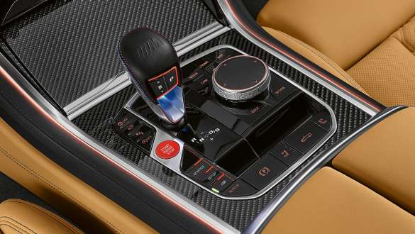 M gear selector. M gear selector of the BMW M8 Competition Convertible.