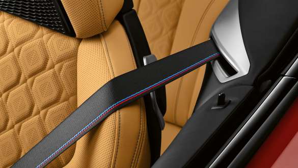 M seat belts. M seat belts in the BMW M8 Competition Convertible.