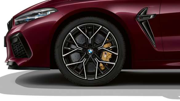 Configurable M brake BMW M8 Competition Gran Coupé Configurable M brake BMW M8 Competition Gran Coupé F93 2020 BMW Individual Ametrine metallic side view