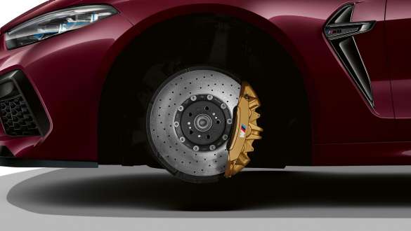 M Carbon ceramic brake BMW M8 Competition Gran Coupé M Carbon ceramic brake BMW M8 Competition Gran Coupé F93 2020 BMW Individual Ametrine metallic side view