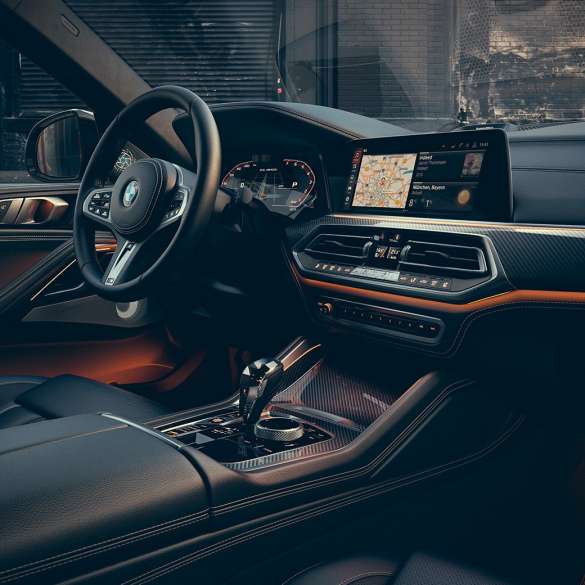 BMW X6 interior. The interior of the BMW X6.