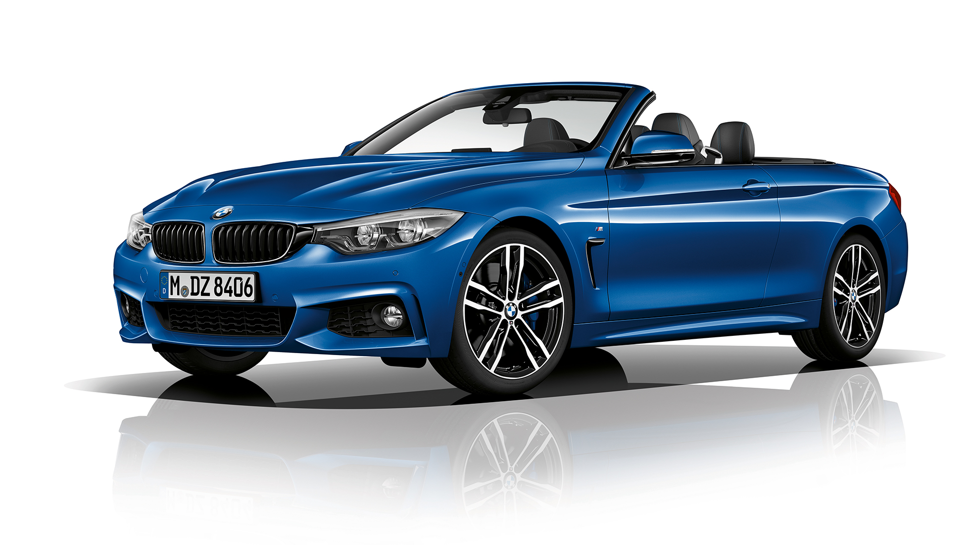 BMW 4 Series Convertible, Model M Sport three-quarter front shot BMW 4 Series Convertible, Model M Sport three-quarter front shot