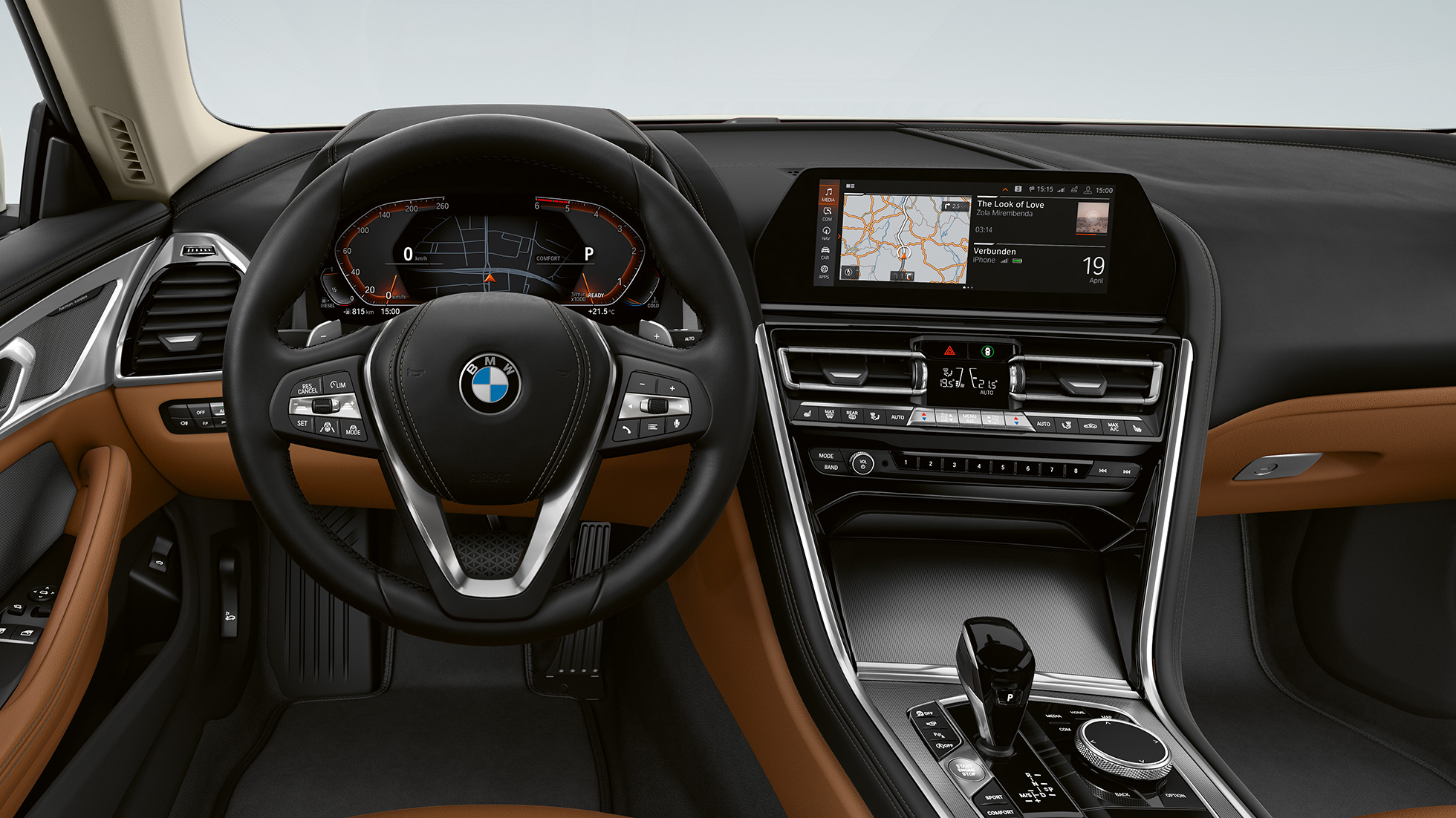 Interior trim finishers Aluminium 'Mesh effect' dark. BMW 8 Series Coupé, Cockpit, Interior trim finishers Aluminium 'Mesh effect' dark.