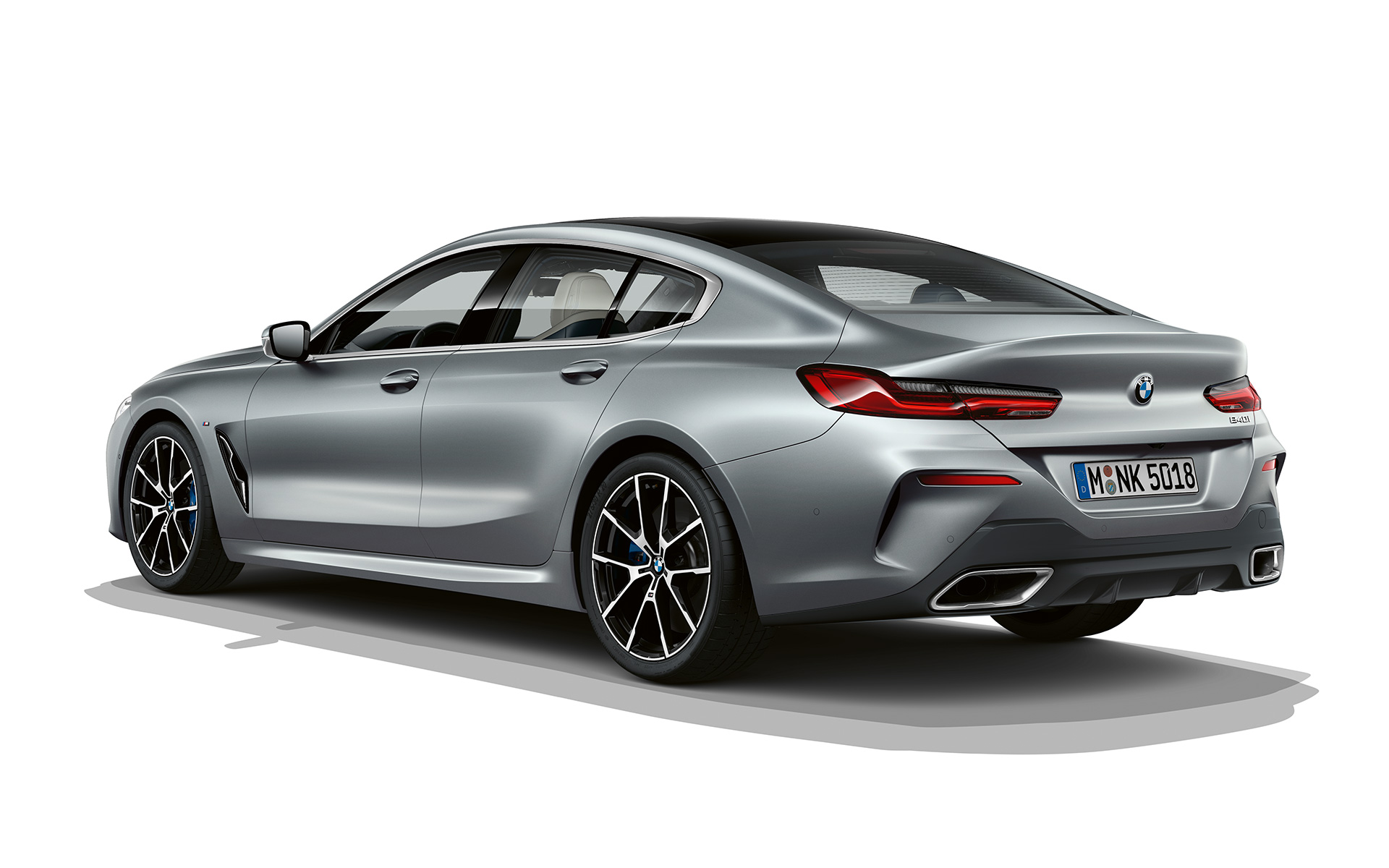 Frozen Temptation three quarter rear shot BMW 8 Series Gran Coupé, Frozen Temptation three quarter rear shot