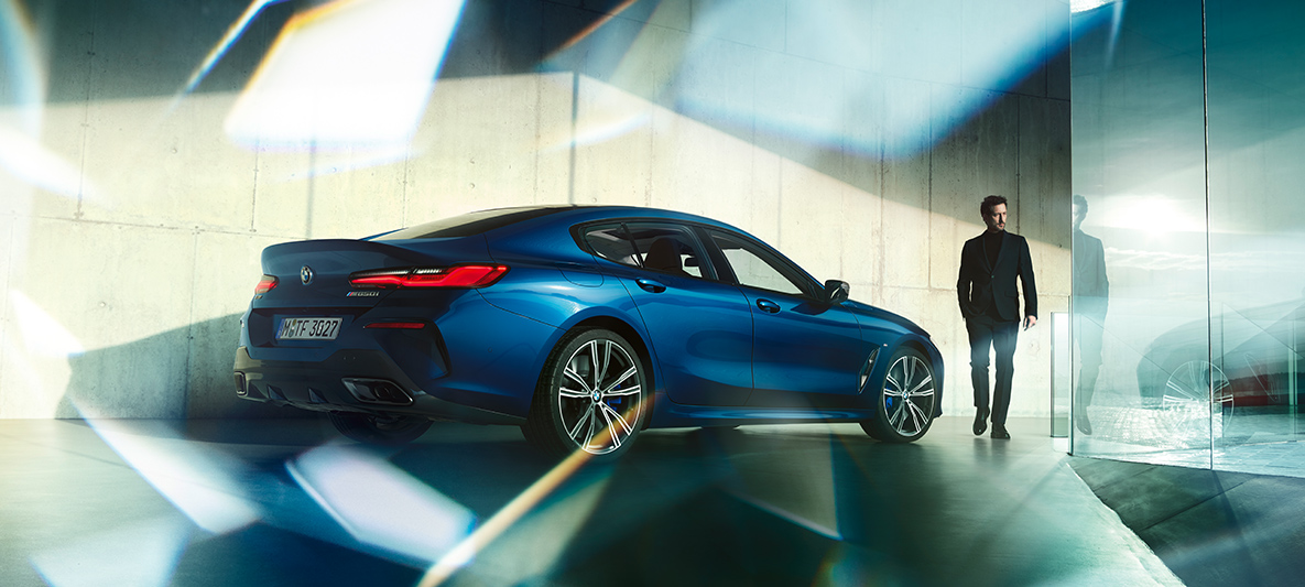 BMW Individual three-quarter rear view BMW 8 Series Gran Coupé, BMW Individual three-quarter rear view