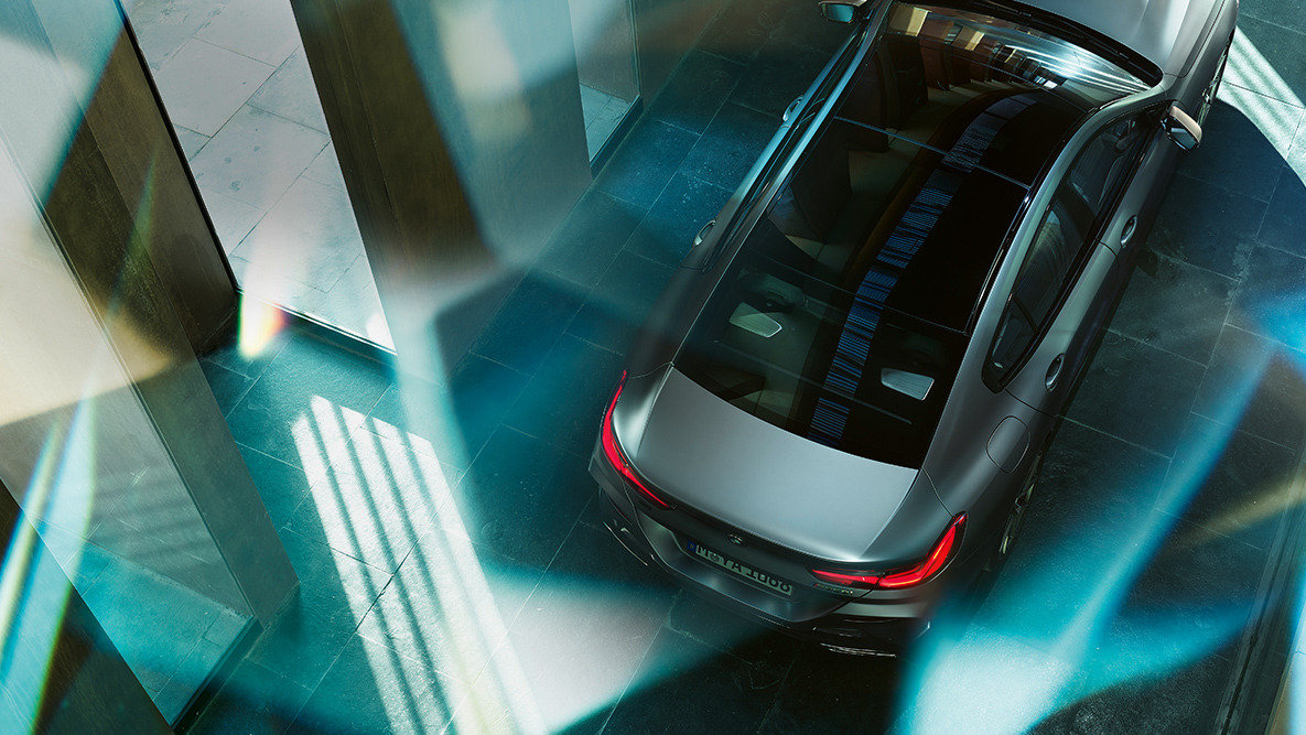 Panorama glass roof with large glass surfaces BMW 8 Series Gran Coupé, Panorama glass roof with large glass surfaces