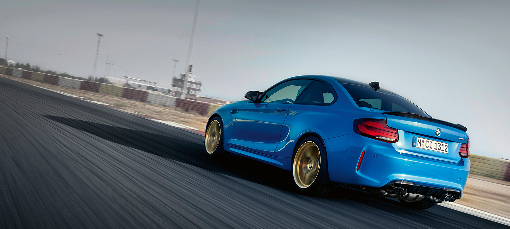 Models equipment BMW M2 Competition Models equipment BMW M2 Competition F87 2018 Hockenheim Silver metallic three-quarter rear view