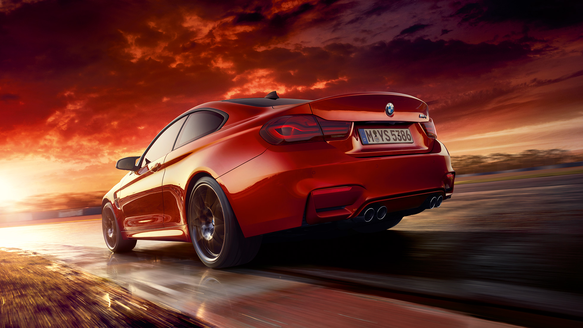BMW M4 Coupé, rear shot BMW M4 Coupé, design, rear shot