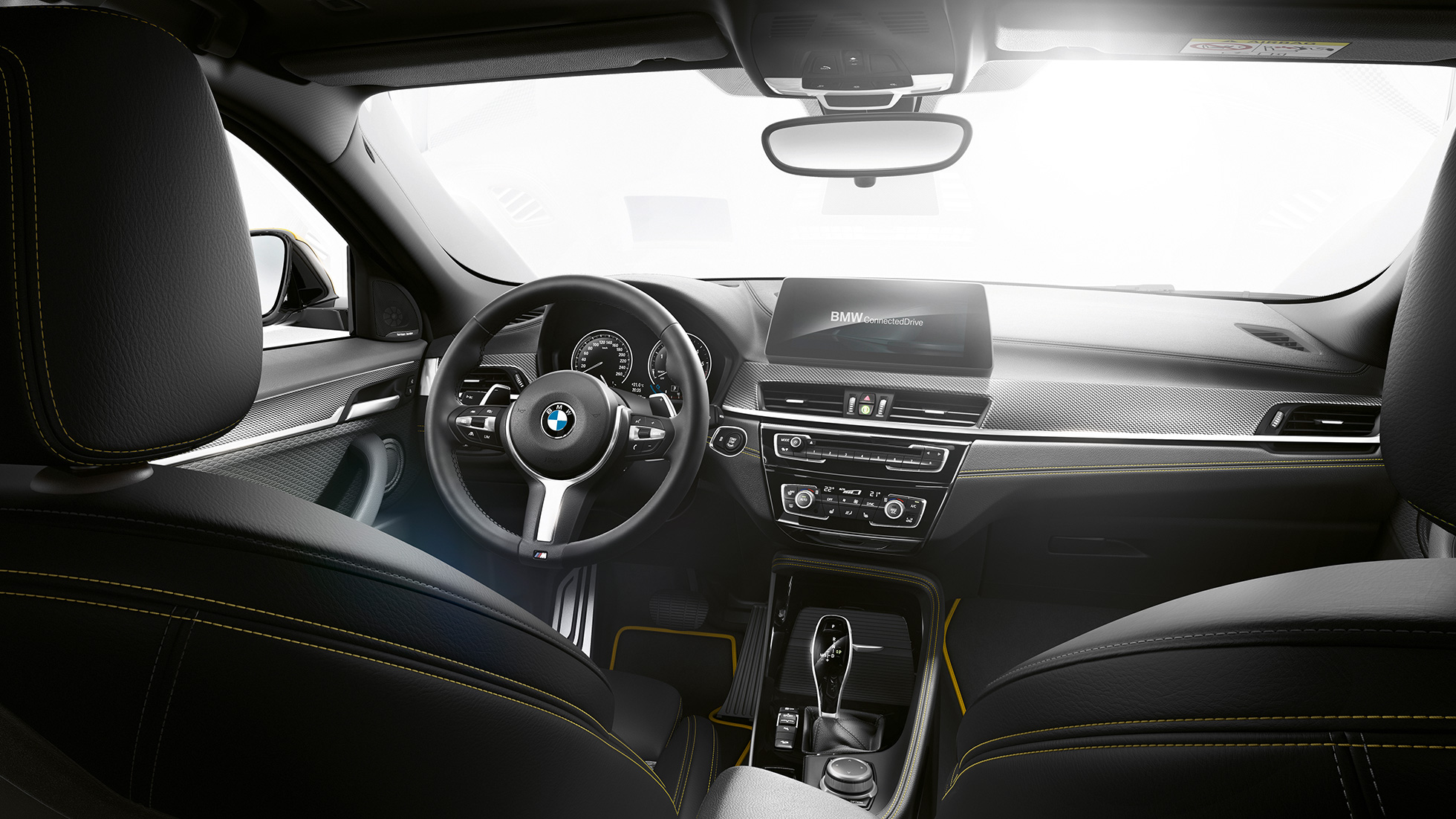 Leather steering wheel BMW X2 F39 Leather steering wheel BMW X2 2018 F39 interior design