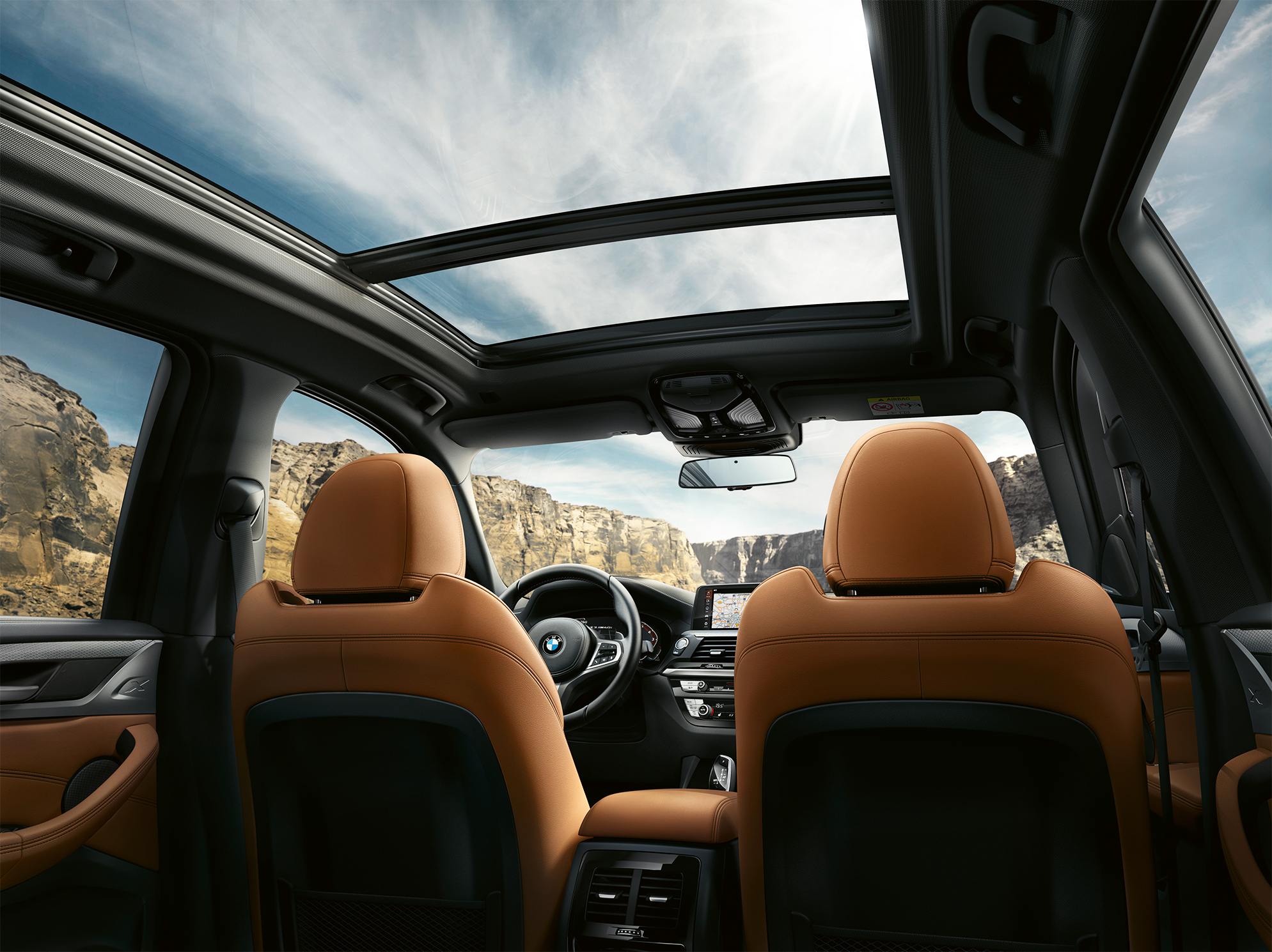 BMW X3 M40i, interior shot of the cockpit BMW X3 M40i, interior shot of the cockpit