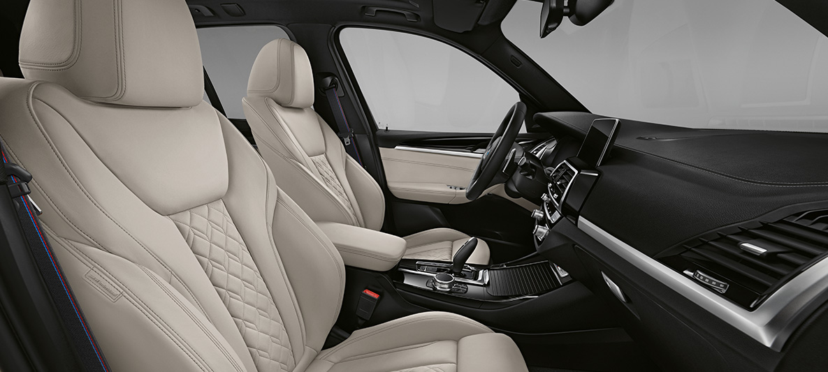 BMW X3, BMW Individual extendedfine-grain 'Merino' leather in Ivory White BMW X3, BMW Individual extendedfine-grain 'Merino' leather in Ivory White