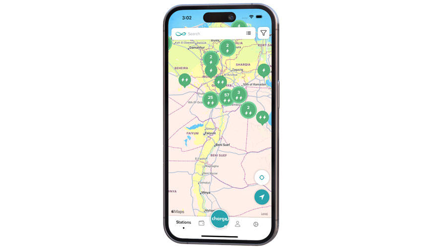 BMW Destination Charging woman in front of a BMW building in the backround